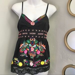 Fourty’s Embroidered Floral Top